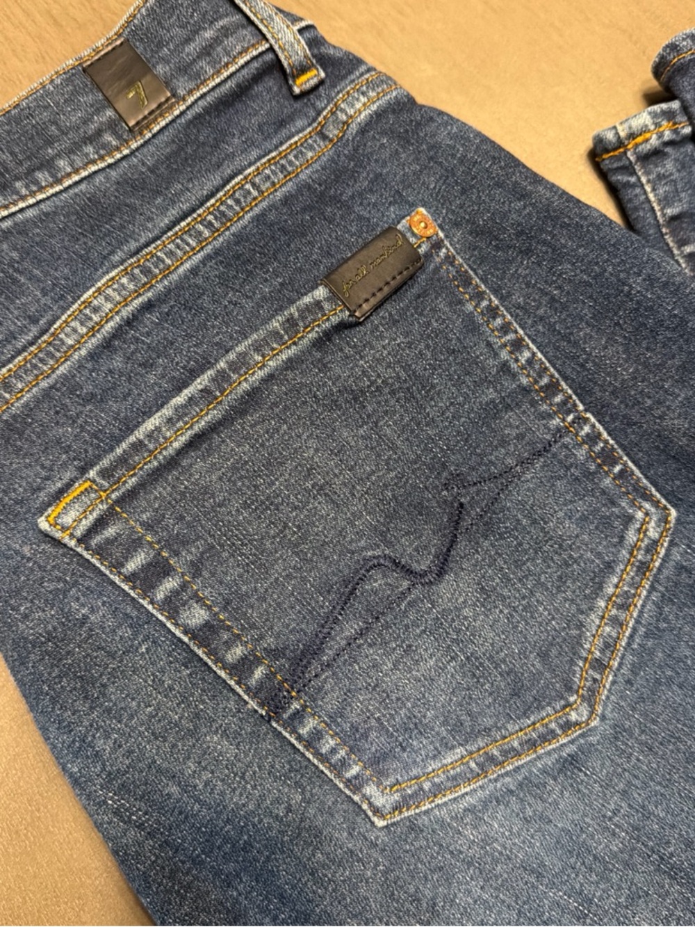 7 For All Mankind Women's Bootcut Jeans - Dark Blue Wash